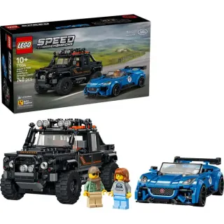 LEGO 77264 Speed Champions Jaguar Project 7 & Land Rover Defender, Konstruktionsspielzeug