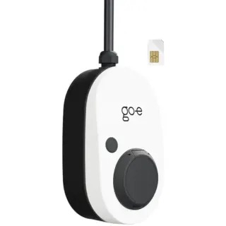 go-e Charger Gemini 2.0, 22 kW (32A 3-phasig), Wallbox (weiß/schwarz, ohne Kabel, 4G/LTE)