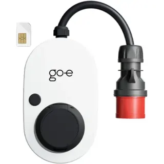 go-e Charger Gemini flex 2.0, 22 kW (32A 3-phasig), Wallbox (weiß/schwarz, mobile Ladestation, 4G/LTE)
