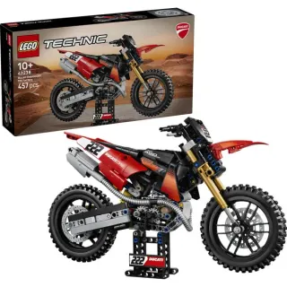 LEGO 42238 Technic Ducati Desmo450 MX Factory Motorrad, Konstruktionsspielzeug