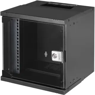 Digitus Wandgehäuse SOHO PRO - 254 mm (10") - 325x315x300 mm, IT-Schrank (schwarz, 6 Höheneinheiten)