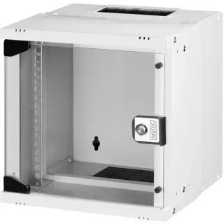 Digitus Wandgehäuse SOHO PRO - 254 mm (10") - 325x315x300 mm, IT-Schrank (hellgrau, 6 Höheneinheiten)