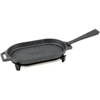 Ooni Grillpfanne Grizzler (anthrazit, Sockel aus Edelstahl)