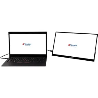 Verbatim PMT-15, LED-Monitor (39.5 cm (15.6 Zoll), schwarz, FullHD, IPS, USB-C, HDR)