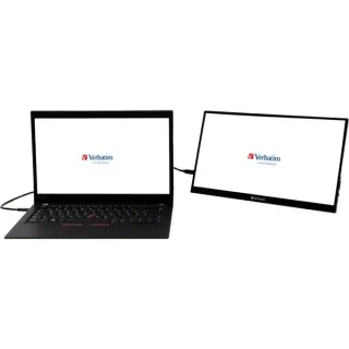 Verbatim PMT-14, LED-Monitor (35.5 cm (14 Zoll), schwarz, FullHD, IPS, USB-C, HDR)