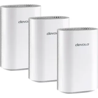 devolo WiFi 7 Mesh BE6500 3-Pack, Router (weiß, 3x WiFi 7 Mesh BE6500)