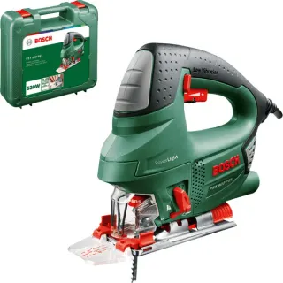 Bosch Heimwerken & Garten Stichsäge PST 900 PEL Set (grün/schwarz, Koffer, 10 teiliges Sägeblatt Set PB11, 620 Watt)