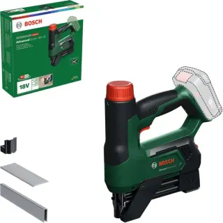 Bosch Heimwerken & Garten AdvancedTacker 18V-25, 18Volt, Elektrotacker (grün/schwarz, ohne Akku und Ladegerät, POWER FOR ALL ALLIANCE)
