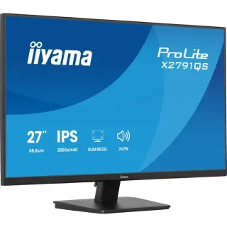 iiyama ProLite X2791QS-B1, LED-Monitor (68.5 cm (27 Zoll), schwarz (matt), QHD, IPS, HDMI, DP, Lautsprecher)