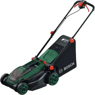 Bosch Heimwerken & Garten Akku-Rasenmäher Rotak18V2-38, 36 Volt (2x18V) (grün/schwarz, 2x Li-Ionen Akku 4,0Ah, POWER FOR ALL ALLIANCE)