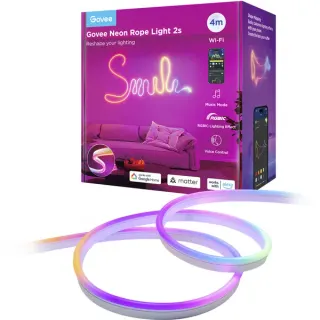 Govee Neon Strip Light, LED-Streifen (weiß, 4 Meter, schwarz)