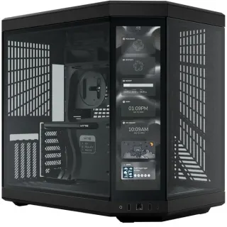 HYTE Y70 Touch Infinite , Tower-Gehäuse (schwarz, Tempered Glass x 2)