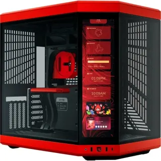 HYTE Y70 Touch Infinite , Tower-Gehäuse (schwarz, Tempered Glass x 2)