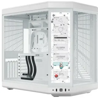 HYTE Y70 Touch Infinite , Tower-Gehäuse (weiß, Tempered Glass x 2)