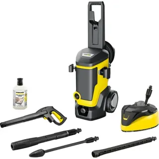 Kärcher K 7 WCM Premium Home, Hochdruckreiniger (gelb/schwarz, mit Dreckfräser, Schlauchtrommel und Flächenreiniger)