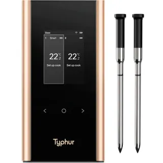 Typhur Sync Gold Dual Geschenkset inkl. Aufbewahrungstasche, Thermometer (schwarz, inkl. 2 Sonden)