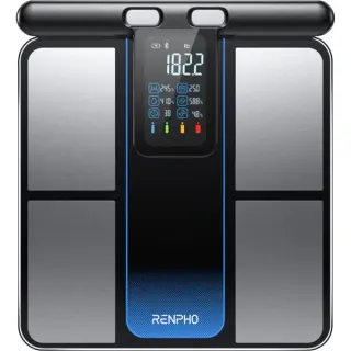 Renpho MorphoScan, Waage (schwarz/silber, USB-C, Bluetooth)