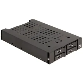 DeLOCK 3.5″ Wechselrahmen für 4 x M.2 NVMe SSD