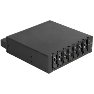 DeLOCK 5.25″ Wechselrahmen für 8 x M.2 NVMe SSD mit Slim SAS SFF-8654