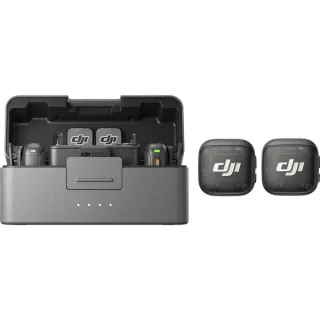 DJI Mic 3 , Mikrofon (schwarz, (2 Sender + 1 Empfänger + Ladeschale))