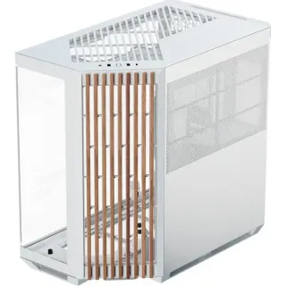 APNX V1-W-WT-v1, Tower-Gehäuse (weiß/holz, Tempered Glass x 2, B-Ware)