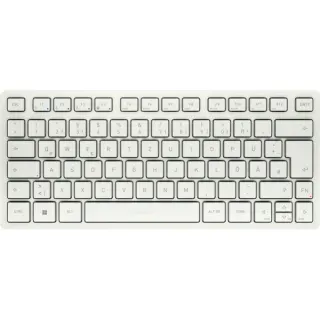 CHERRY KW 7100 Mini BT for Mac, Tastatur (weiß/silber, DE-Layout, Cherry SX-Scherentechnologie)