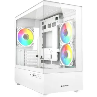 Sharkoon MK6 RGB , Tower-Gehäuse (weiß, Tempered Glass x 2)