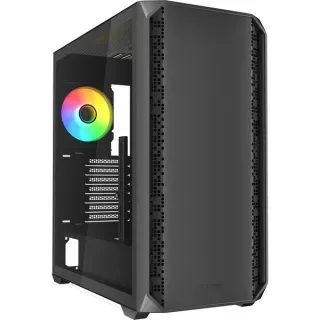 Sharkoon AK2 RGB , Tower-Gehäuse (schwarz, Tempered Glass)