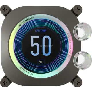 Corsair iCUE XC7 RGB ELITE LCD CPU-Wasserkühler, CPU-Kühler (schwarz/grau)