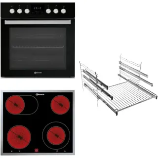 Bauknecht Herdset HEKO H500 (schwarz/silber)