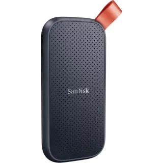 SanDisk Portable SSD 480 GB, Externe SSD (schwarz/orange, USB-C 3.2 Gen 2 (10 Gbit/s))