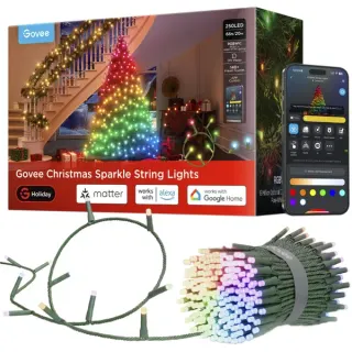 Govee Christmas Sparkle String Lights , Lichterkette (20 Meter)