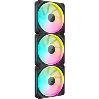 Corsair iCUE LINK LX120 RGB, Gehäuselüfter (schwarz, 3er Pack, 120 mm)
