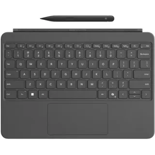 Microsoft Surface Pro 12-Zoll-Keyboard mit Slim Pen, Tastatur (schiefer, DE-Layout, mit Copilot-Taste)