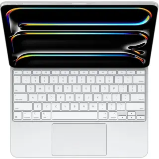 Apple Magic Keyboard für 13" iPad Pro (M5/M4), Tastatur (weiß, US-Layout, Scherenmechanik)