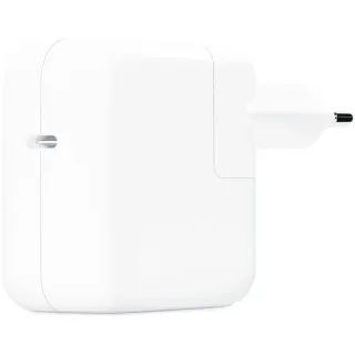 Apple USB-C Power Adapter MW2G3ZM, 30 Watt, Ladegerät (weiß, 1x USB-C, ohne Kabel)