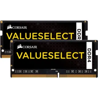 Corsair ValueSelect SO-DIMM 16 GB DDR4-2133 (2x 8 GB) Dual-Kit, Arbeitsspeicher (schwarz, CMSO16GX4M2A2133C15, Value Select)