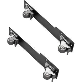 SilverStone Satz mit 2 verbundenen 360°-Lenkrollen SST-RAC-SRW-002, Rack-Gehäuse (schwarz, 2 Stück)