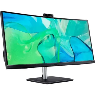 Acer Vero CB343CURD, QLED-Monitor (86.4 cm (34 Zoll), schwarz/silber, WQHD, IPS, Curved, USB-C)
