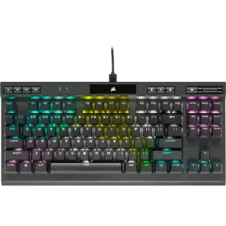 Corsair K70 RGB TKL Generalüberholt, Gaming-Tastatur (schwarz, US-Layout, Corsair OPX)