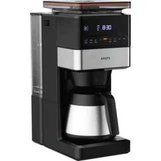 Krups Grind Aroma XL KT8428 mit Mahlwerk, Filtermaschine (schwarz/edelstahl, Thermokanne)