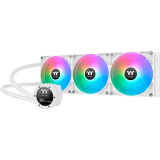 Thermaltake TH420 V2 Ultra ARGB Sync AIO Liquid Cooler Snow Edition, Wasserkühlung (weiß)