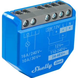 Shelly 1 Gen4 , Relais (blau, 4er Pack)