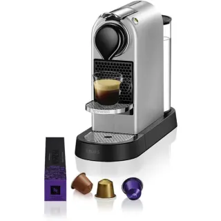 Krups Nespresso CitiZ XN741B, Kapselmaschine (silber)