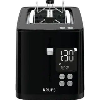 Krups Smart'n Light Toaster KH6418 (schwarz, 850 Watt, für 2 Scheiben Toast)
