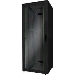 Digitus Netzwerkschrank Unique Serie - 800x800 mm (BxT), IT-Schrank (schwarz, 32 Höheneinheiten)