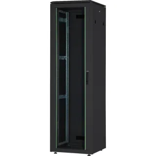 Digitus Netzwerkschrank Unique Serie - 600x800 mm (BxT), IT-Schrank (schwarz, 26 Höheneinheiten)