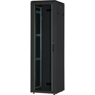 Digitus Netzwerkschrank Unique Serie - 600x800 mm (BxT), IT-Schrank (schwarz, 22 Höheneinheiten)