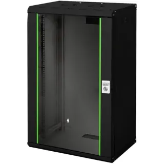 Digitus Wandgehäuse Unique 600x450 20U, IT-Schrank (schwarz, 20 Höheneinheiten)