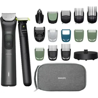 Philips All-in-One Multigroom Trimmer Series 9000 19-in-1, Haarschneider (grau, Gesicht, Haar und Körper)